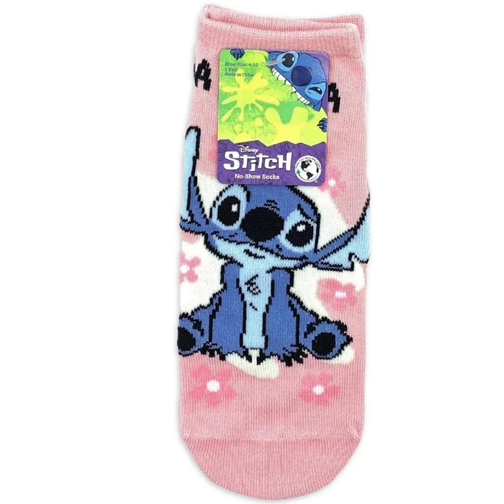 Disney Lilo and Stitch Women's No Show Socks shoe size 4-10